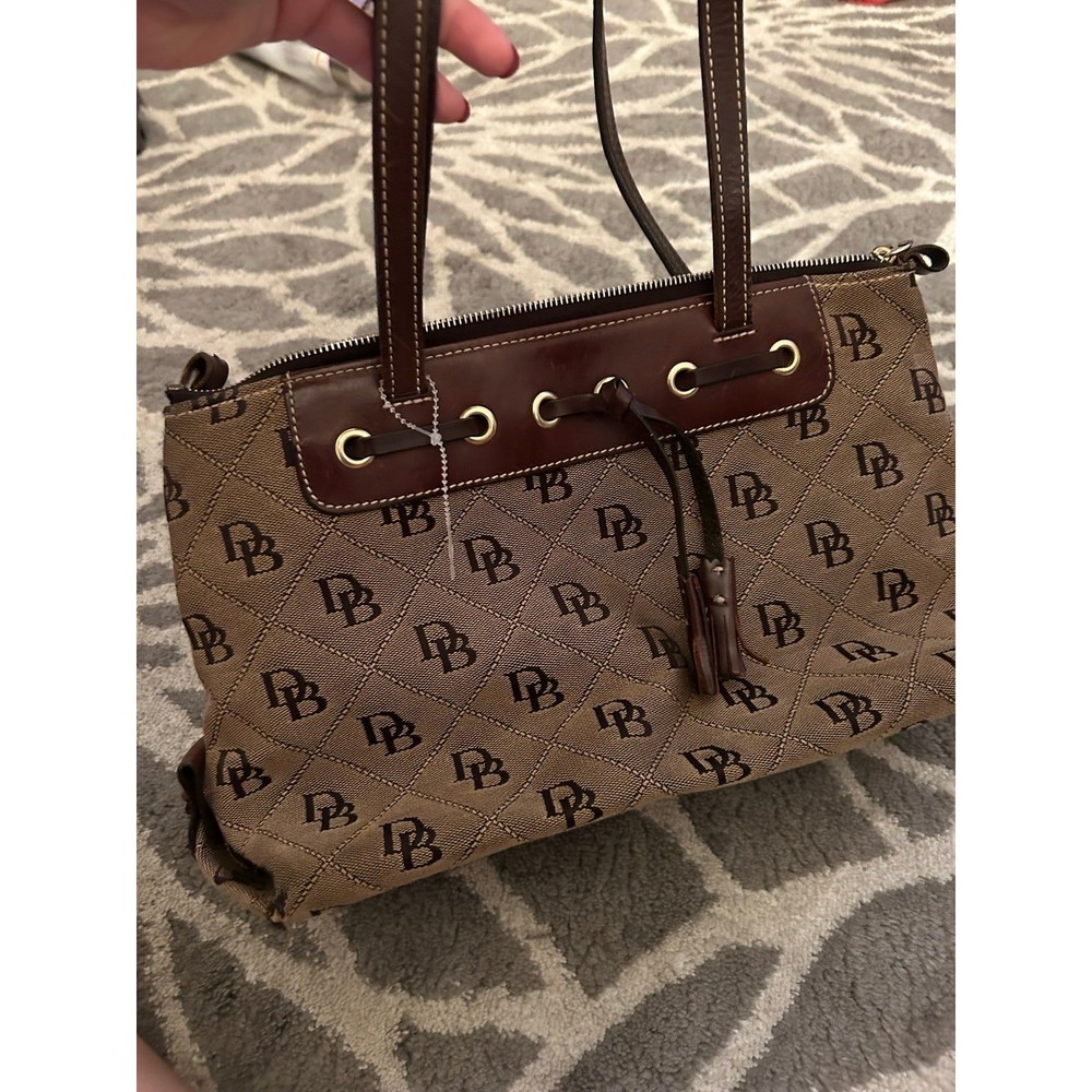 Vintage Brown Mongram Dooney and Bourke Shoulder Bag